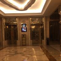 不锈钢玫瑰金镜面电梯门套装饰